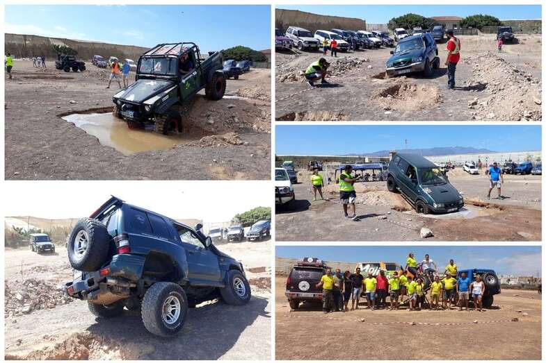 Vehículos participantes en el trial (Foto TA)